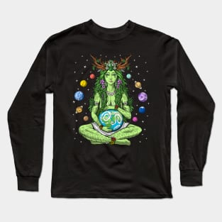 Goddess Earth Gaia Long Sleeve T-Shirt